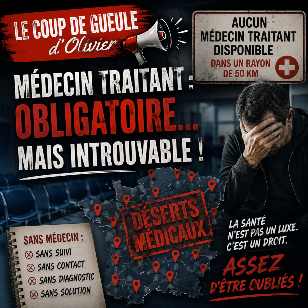 Médecin traitant obligatoire mais introuvable 3671